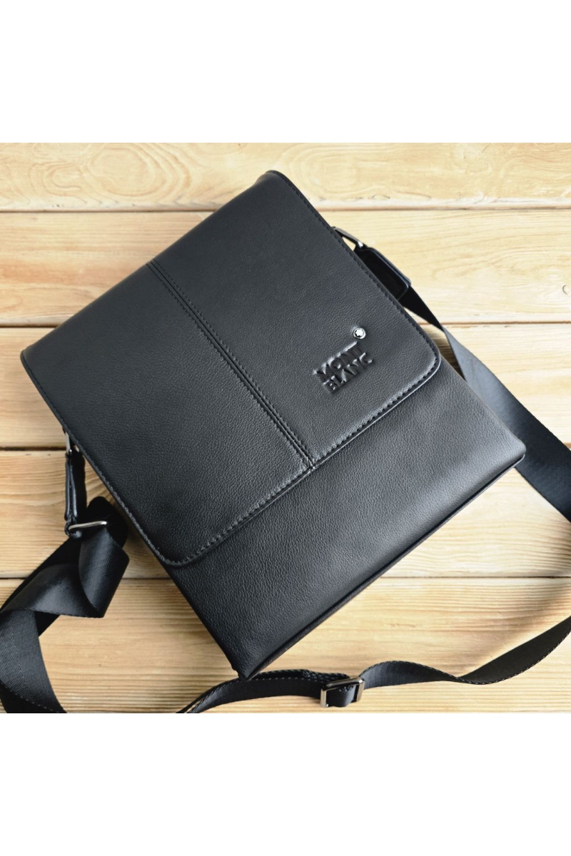 Montblanc Кожаная сумка - Black 26x22 см