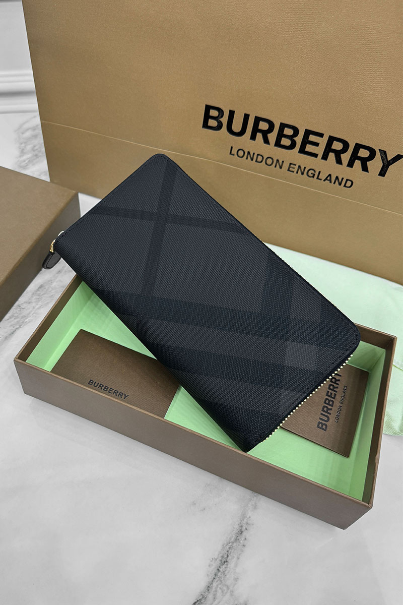 Burberry Кожаное портмоне Premium 19.5x10.5x2.5 см