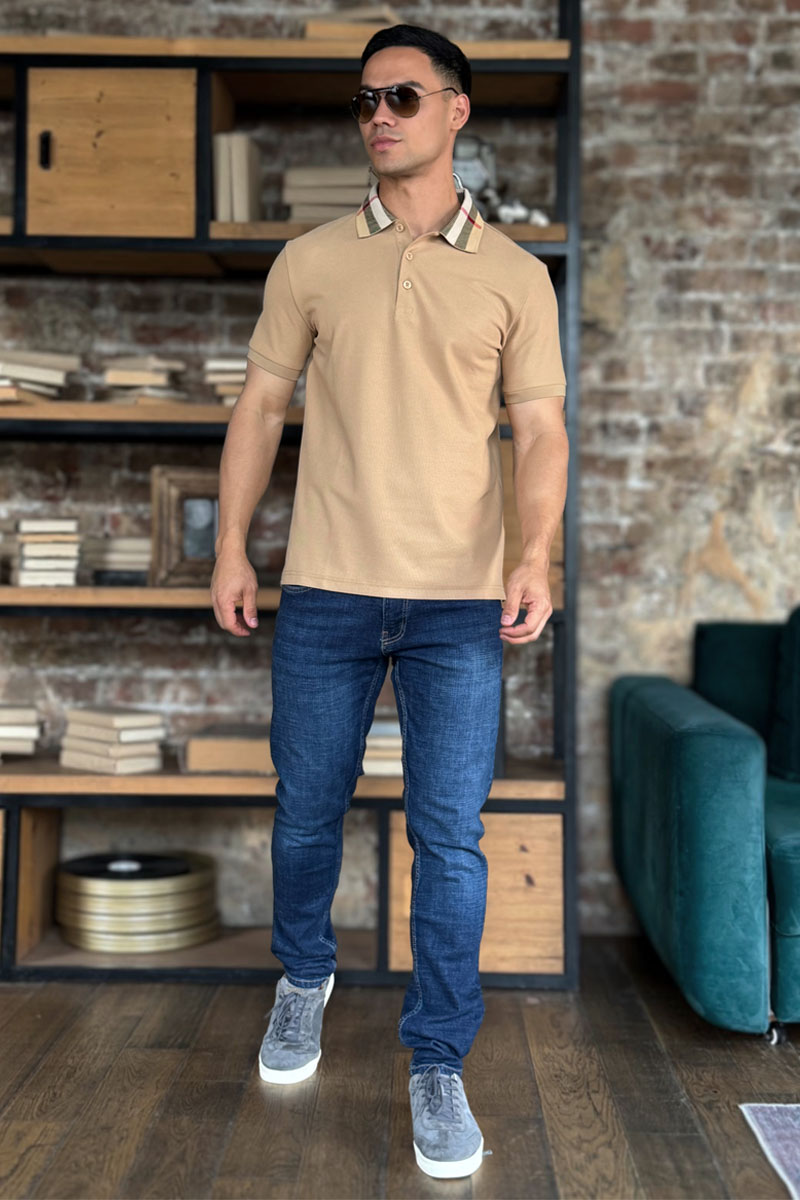 Burberry Мужское поло Premium - Beige