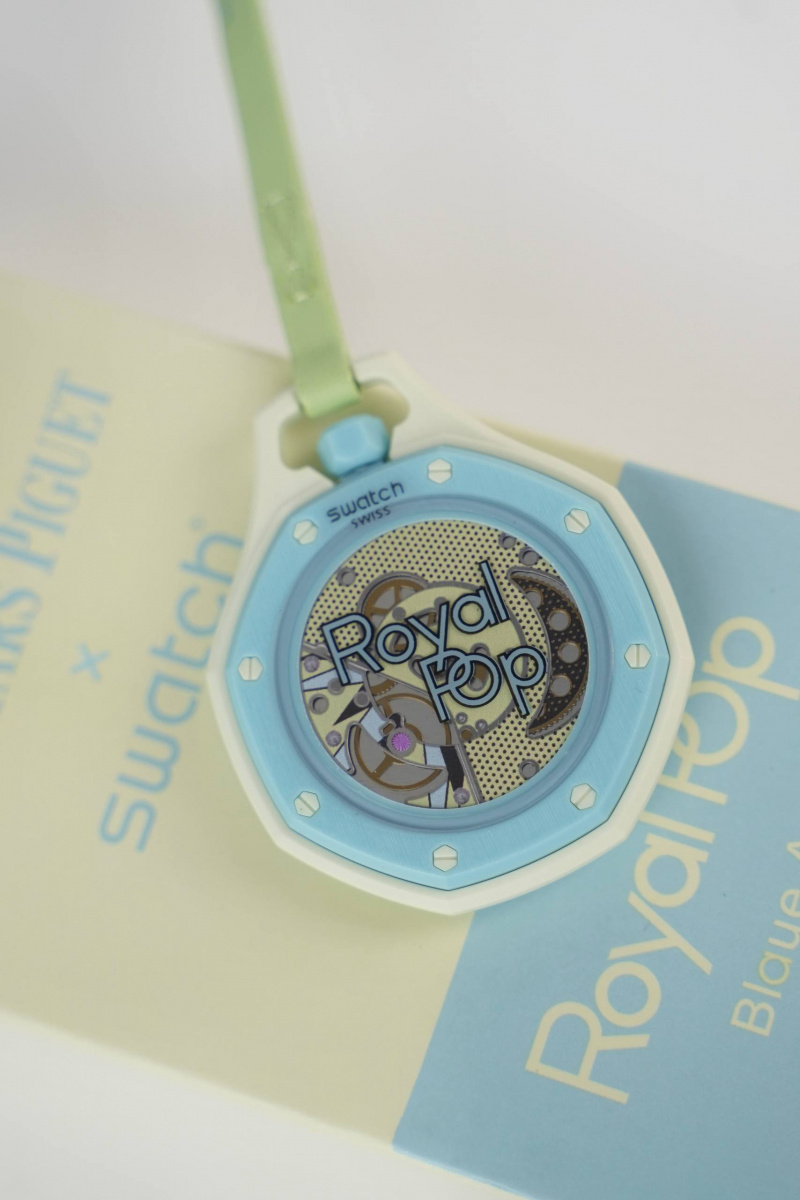 Designer Clothing Часы Audemars Piguet × Swatch Royal Pop Blaue Acht premium 