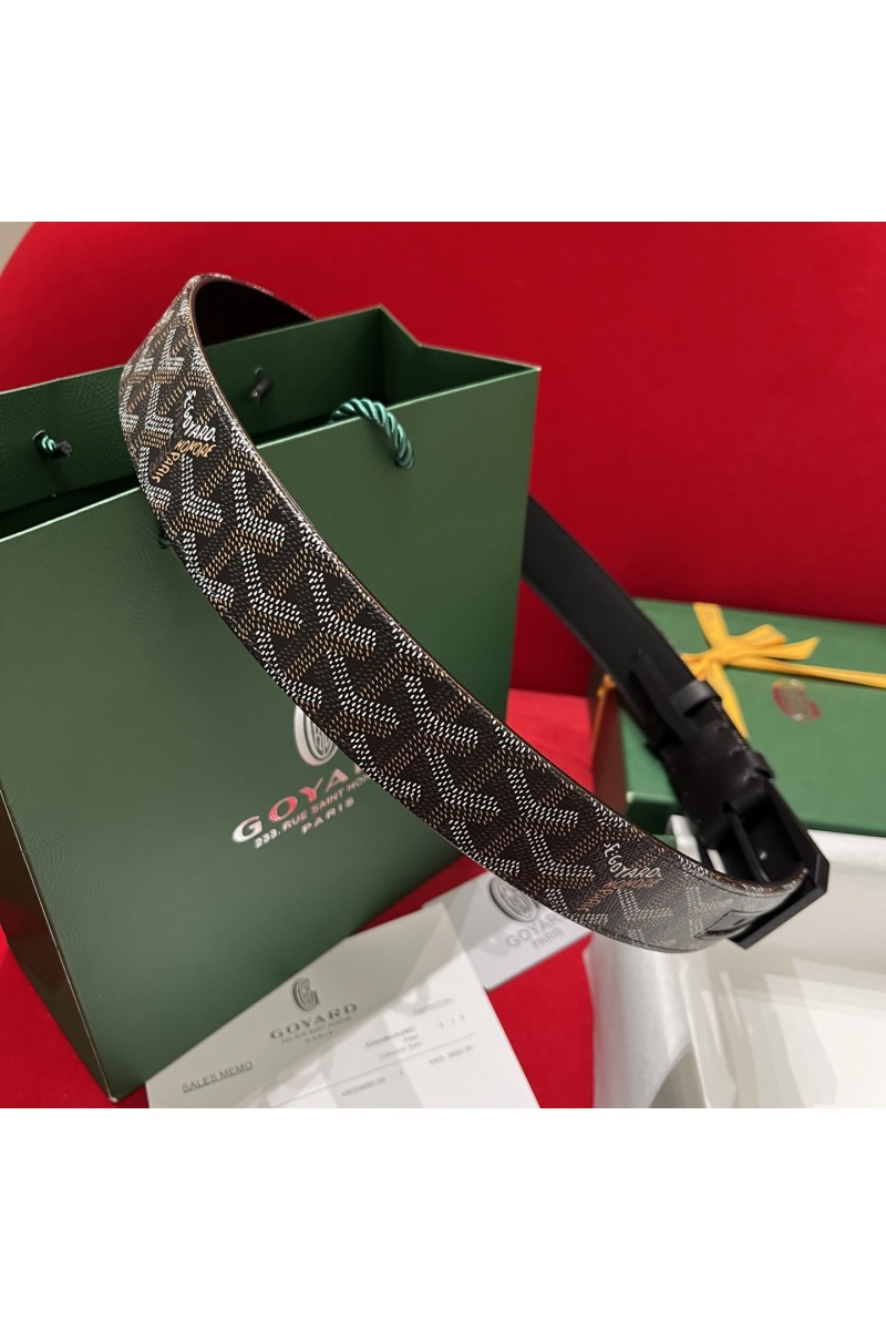 Designer Clothing Кожаный ремень Goyard Florida Goyardine premium