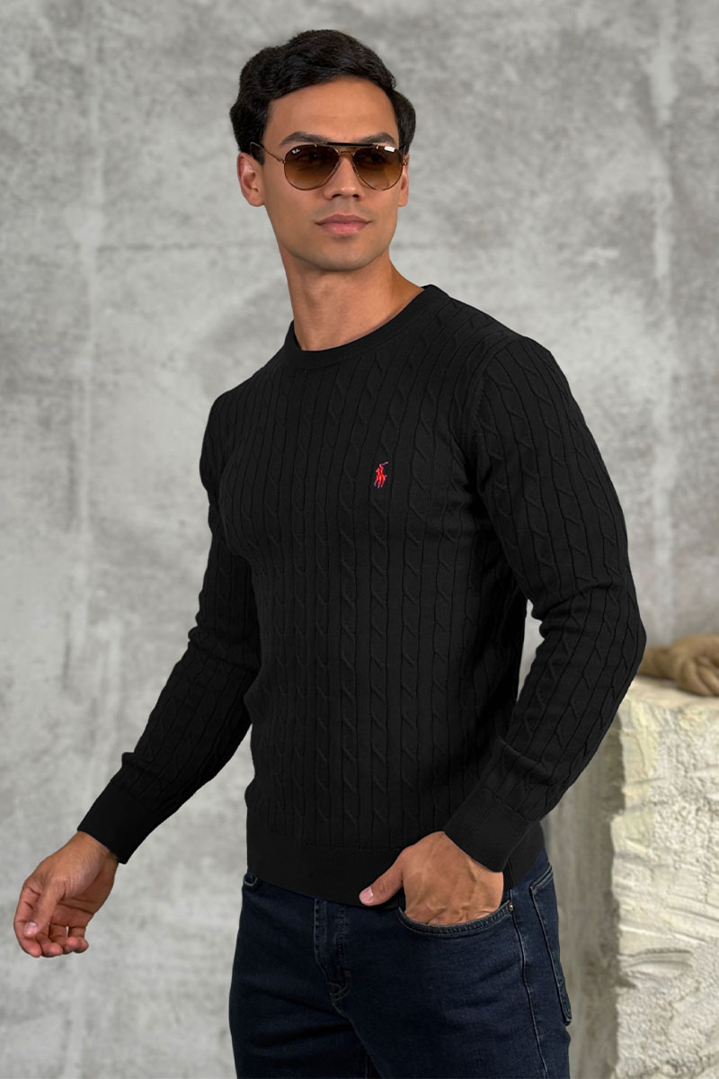 Polo Ralph Lauren Мужской джемпер cable-knit - Black