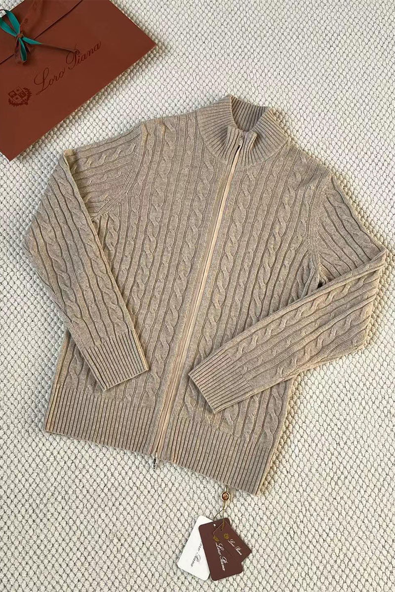 Loro Piana Кашемировый свитер Premium zip-up - Beige