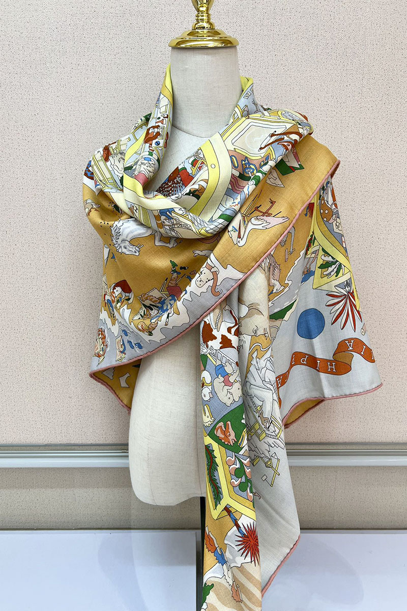 Hermes Платок Academia Hippica premium 140x140 см