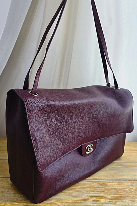 Кожаная сумка Maxi Flap 38x23 см