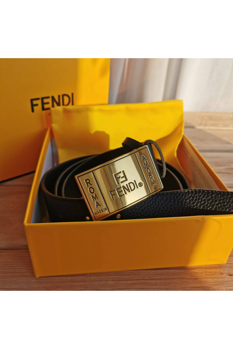 Fendi Кожаный ремень - ширина 3.5 см, длина 95 / 110 см