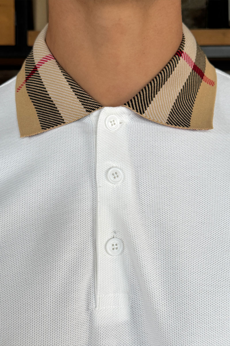 Burberry Мужское поло Premium - White
