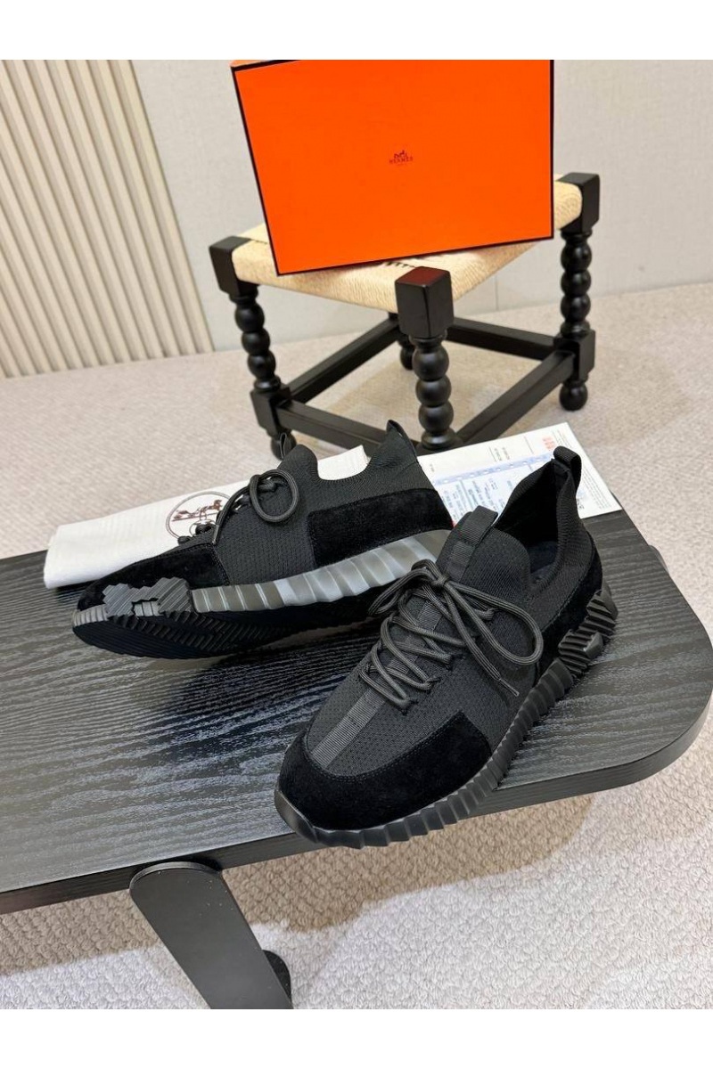 Hermes Текстильные кроссовки lift slip-on