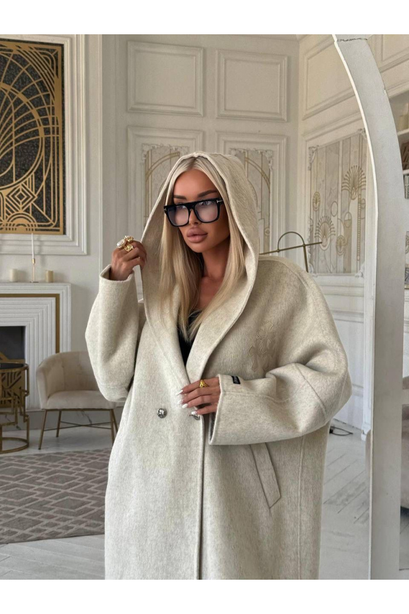 Chrome Hearts Женское пальто с капюшоном premium - Beige