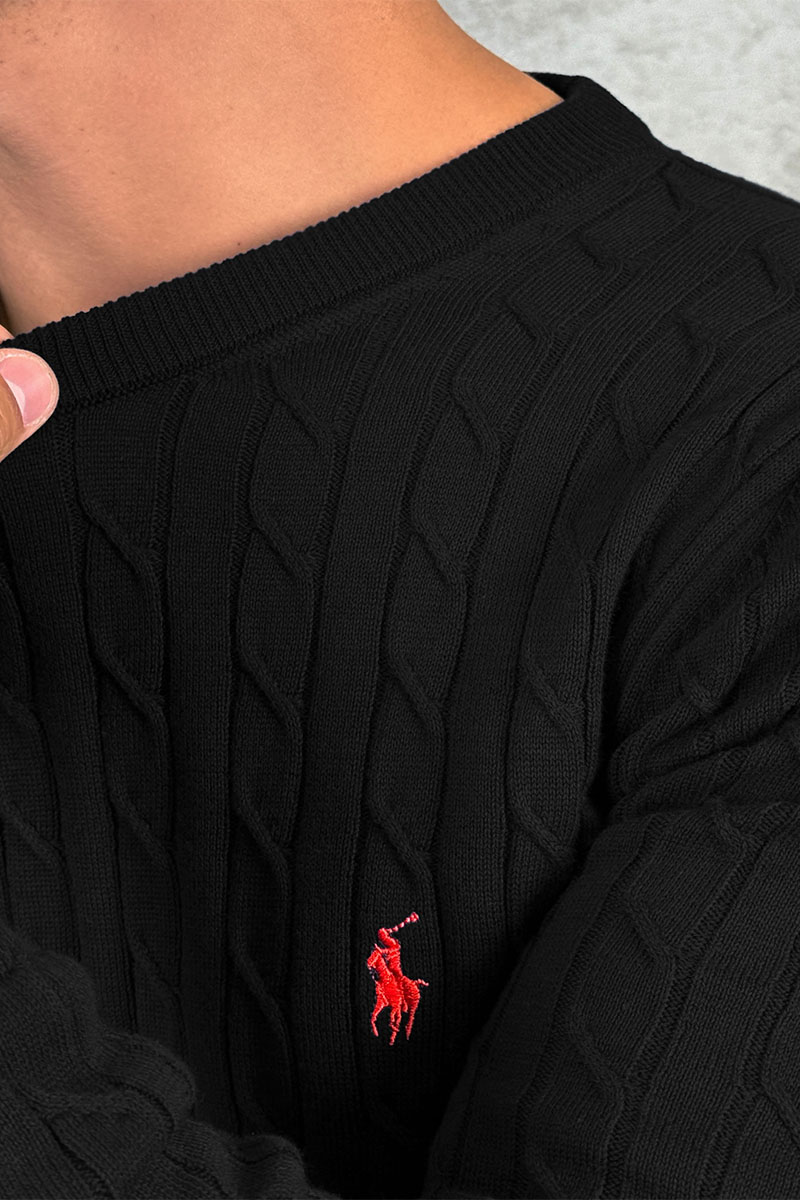 Polo Ralph Lauren Мужской джемпер cable-knit - Black