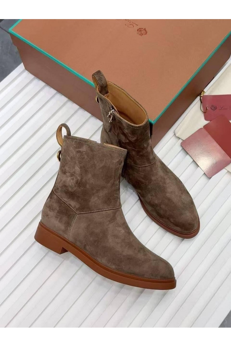 Loro Piana Женские замшевые сапоги premium
