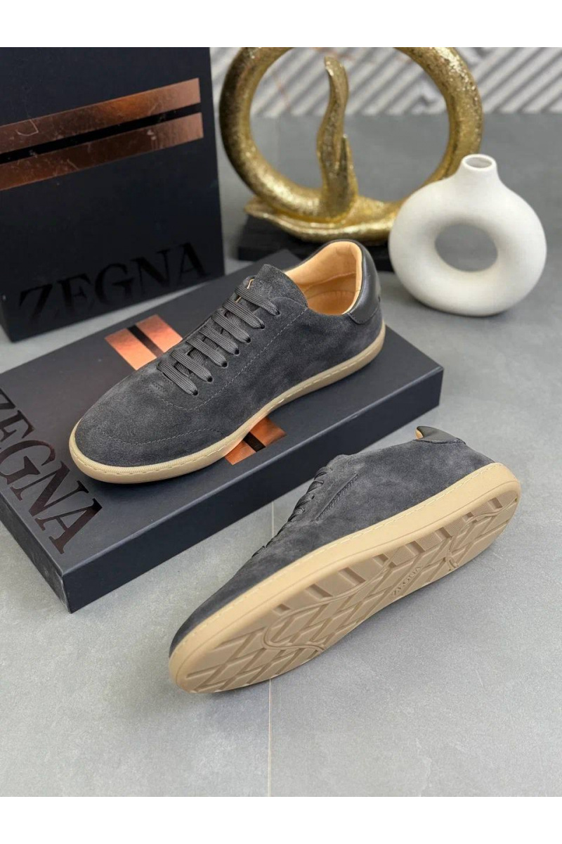 Zegna Мужские замшевые кроссовки "232"