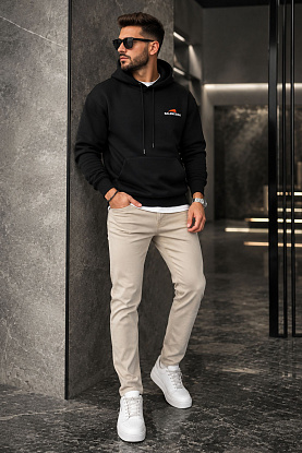 Чёрное худи Year Of The Tiger embroidered-logo