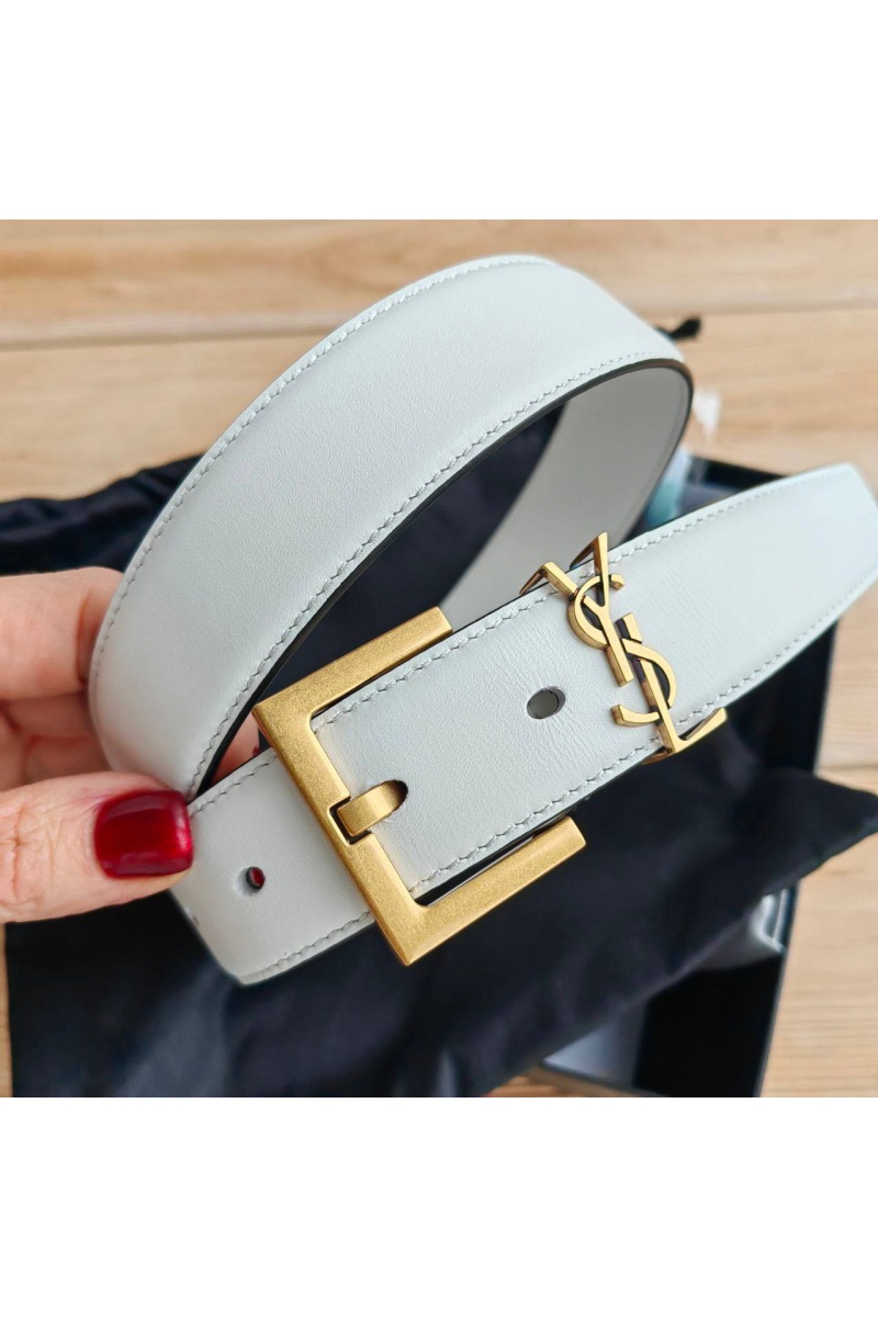 Yves Saint Laurent Кожаный ремень (ширина 3 см)