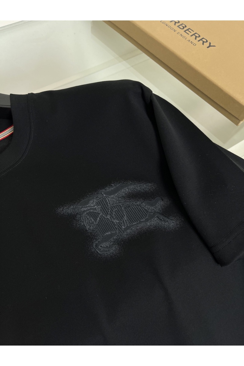 Burberry Мужская чёрная футболка premium