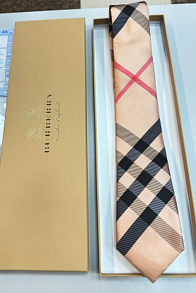 Мужской бежевый галстук Vintage Check