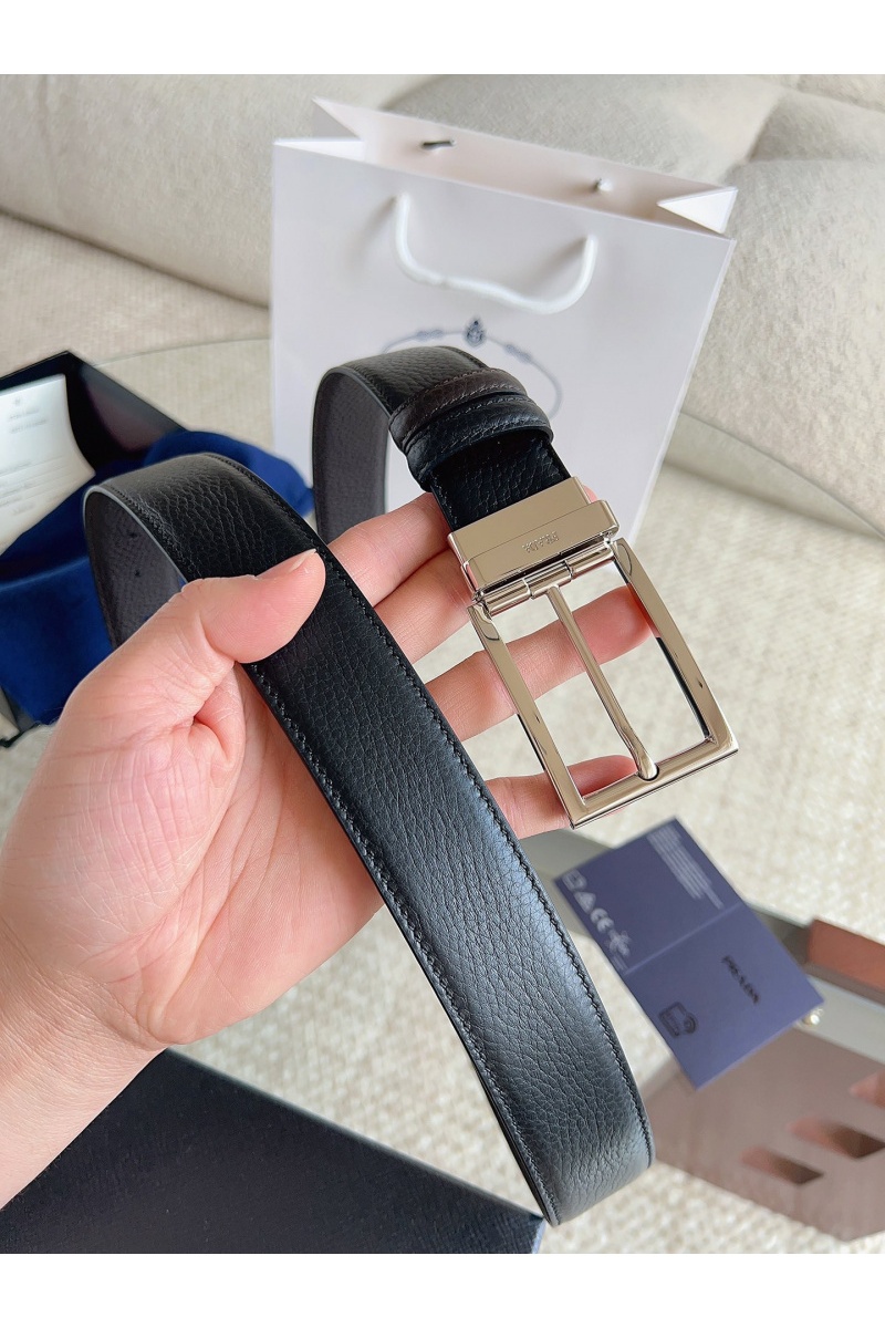 Prada Двусторонний кожаный ремень premium