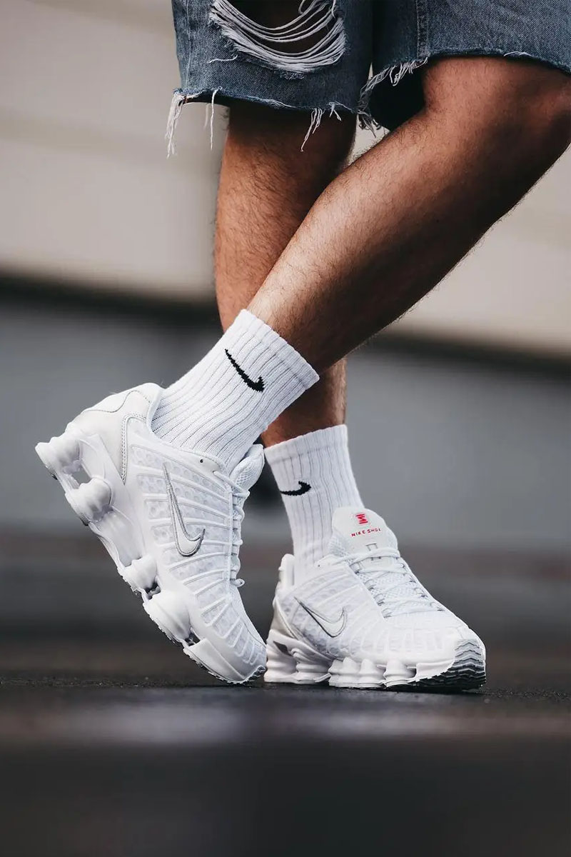 Nike Кроссовки Shox TL - White
