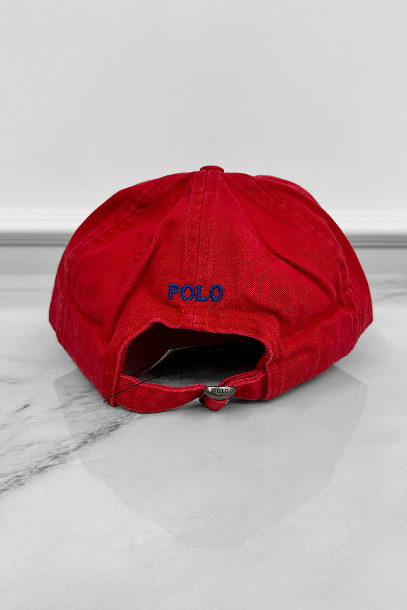 Polo Ralph Lauren Бейсболка красного цвета Bear