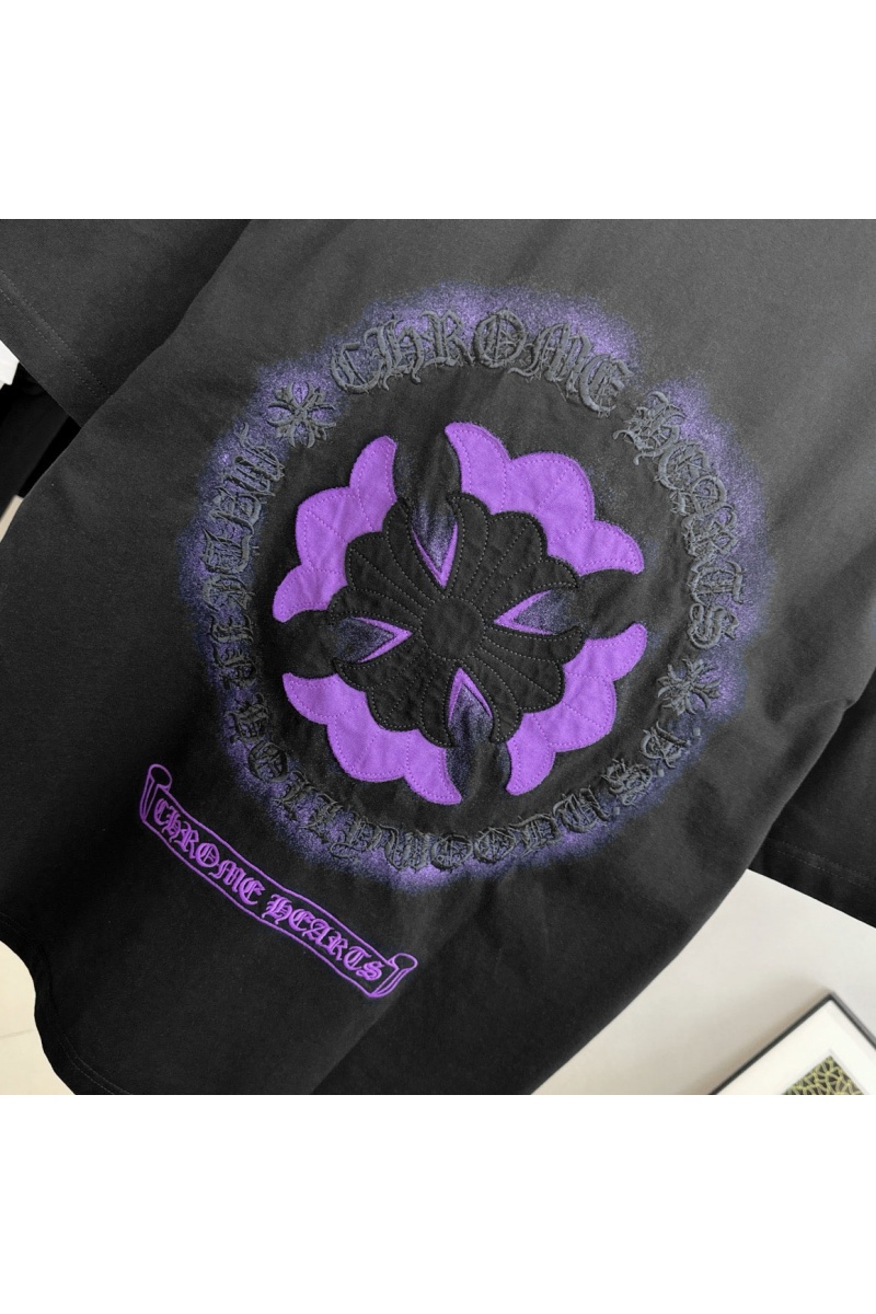 Chrome Hearts Чёрная оверсайз футболка Premium