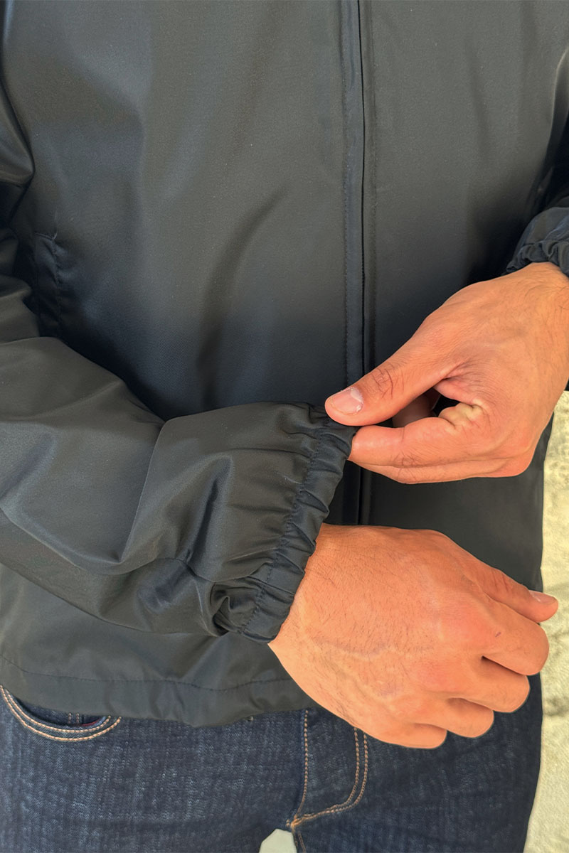 Prada Мужская чёрная ветровка logo-plaque