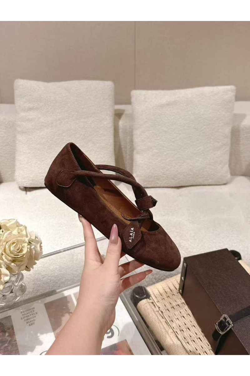 Designer Clothing Женские замшевые балетки Alaia