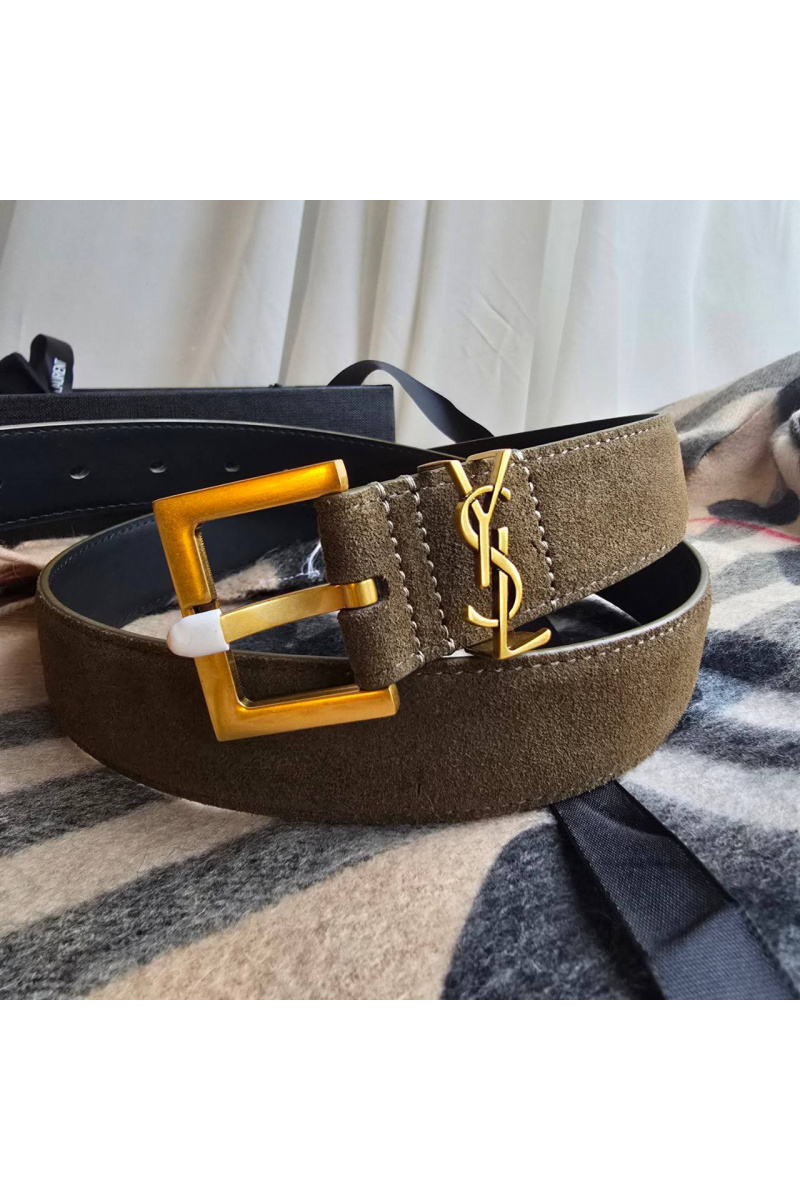 Yves Saint Laurent Замшевый ремень 