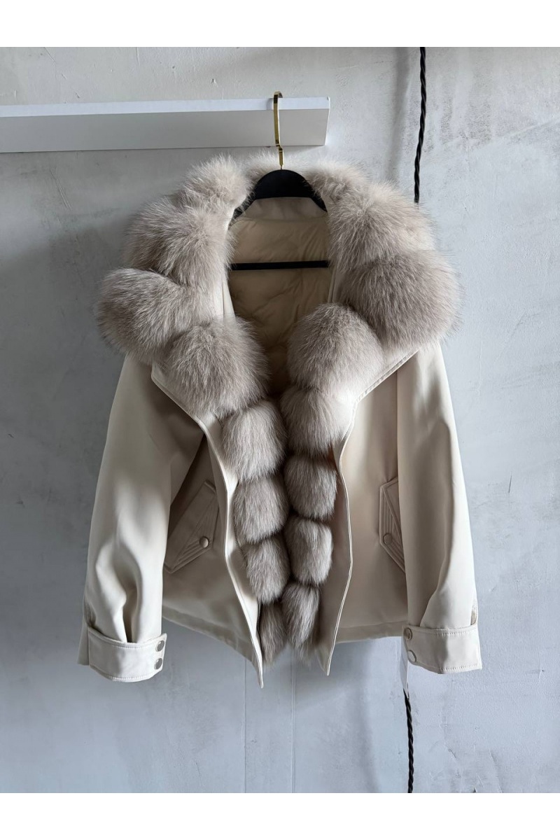 Max Mara Женская парка с натуральным мехом premium