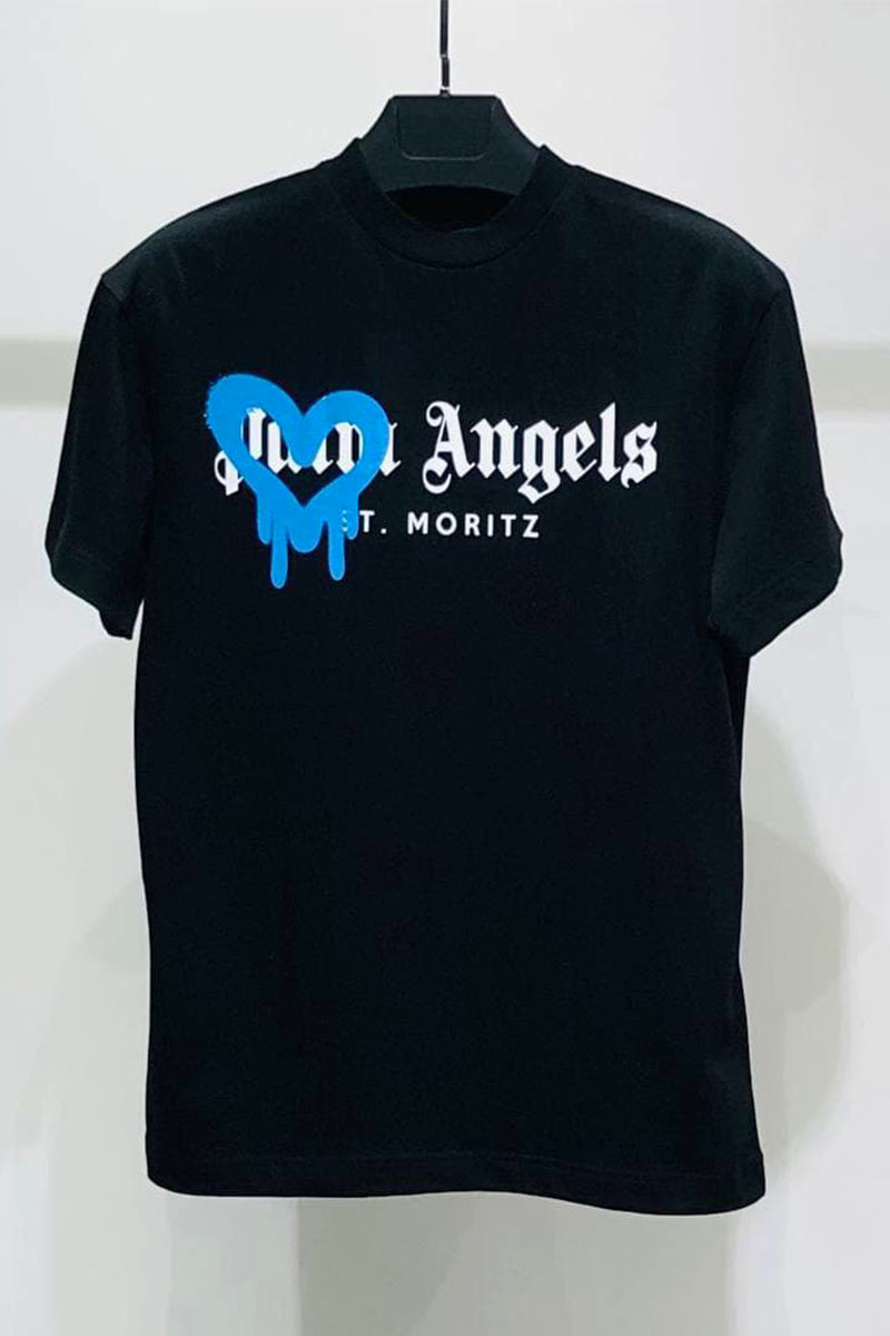 Palm Angels Оверсайз футболка St. Moritz Heart Sprayed