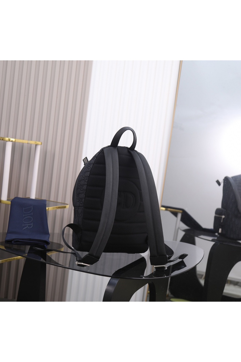 Dior Текстильный рюкзак Oblique Premium 37x26x15 см