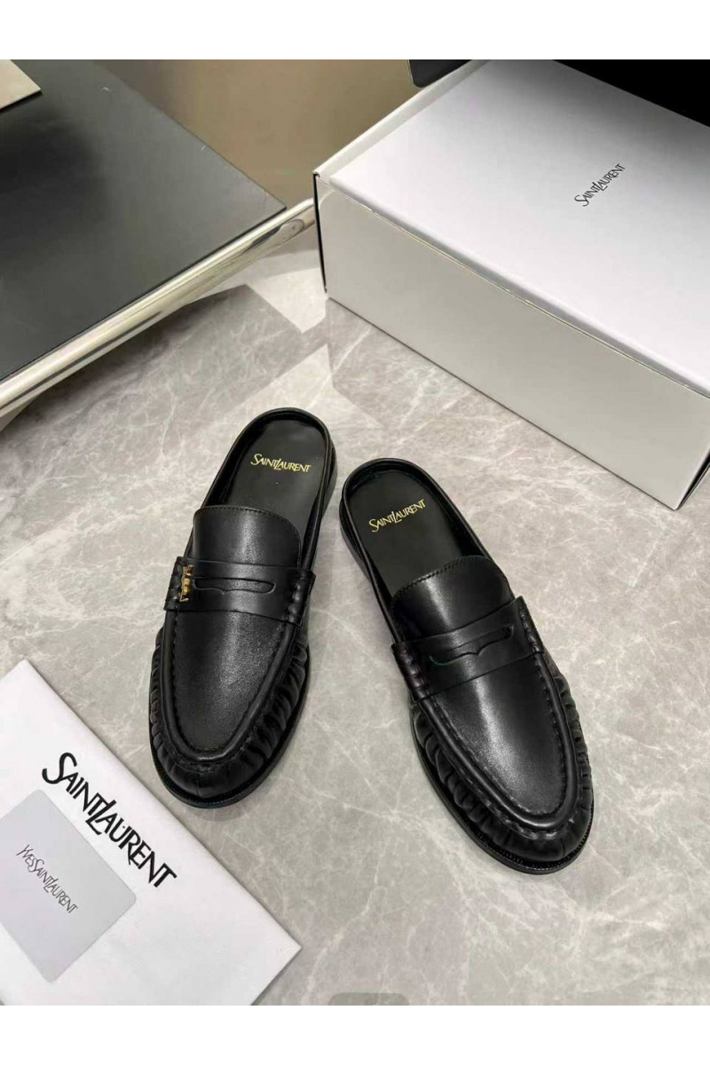Yves Saint Laurent Женские кожаные мюли premium