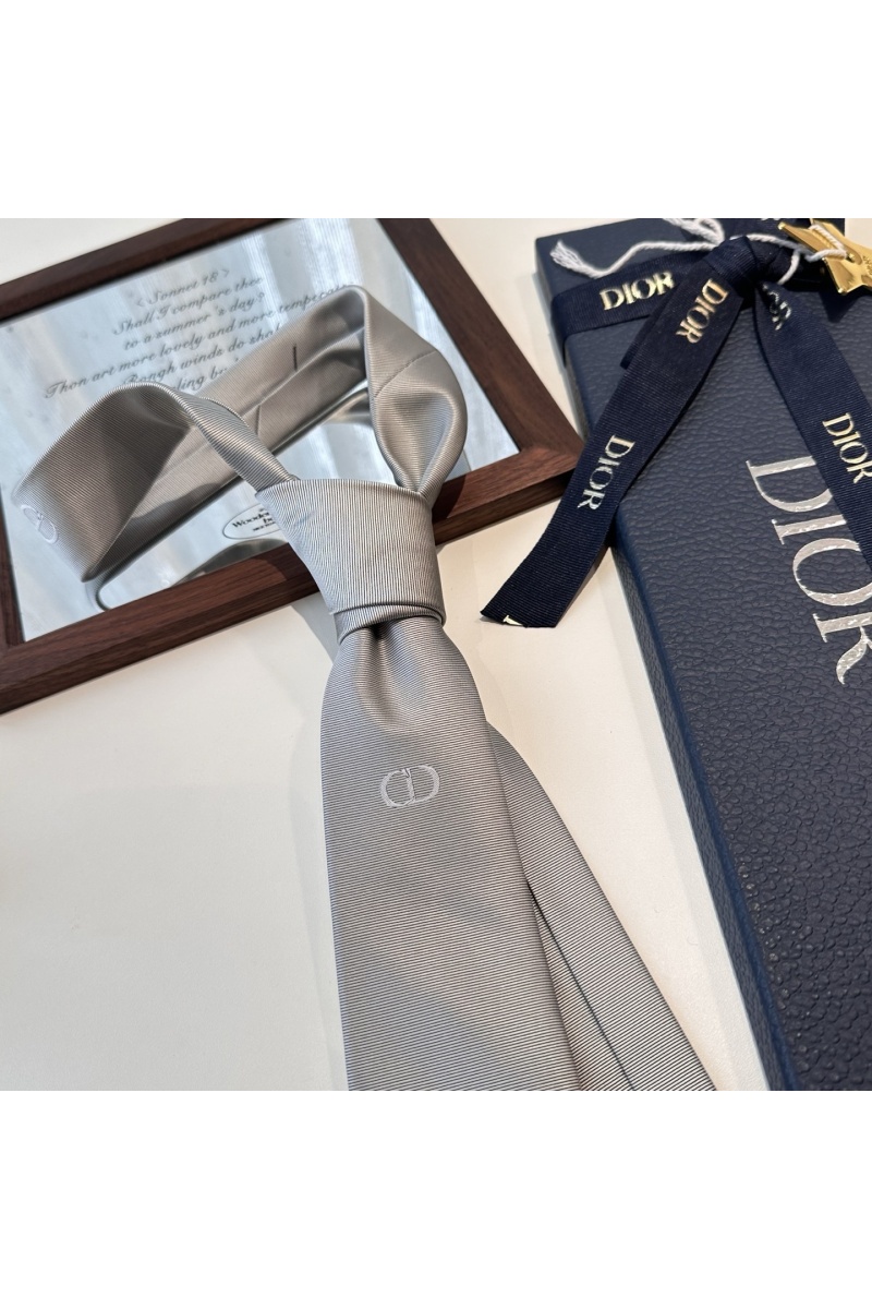 Dior Галстук logo-embroidered premium - Grey