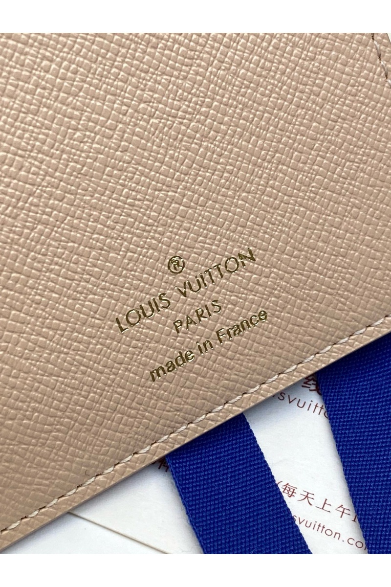 Lоuis Vuittоn Кожаная обложка для паспорта Premium 10x14x2.5 см