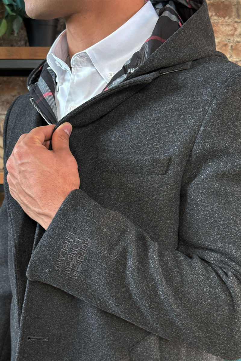 Burberry Мужское пальто London England - Grey