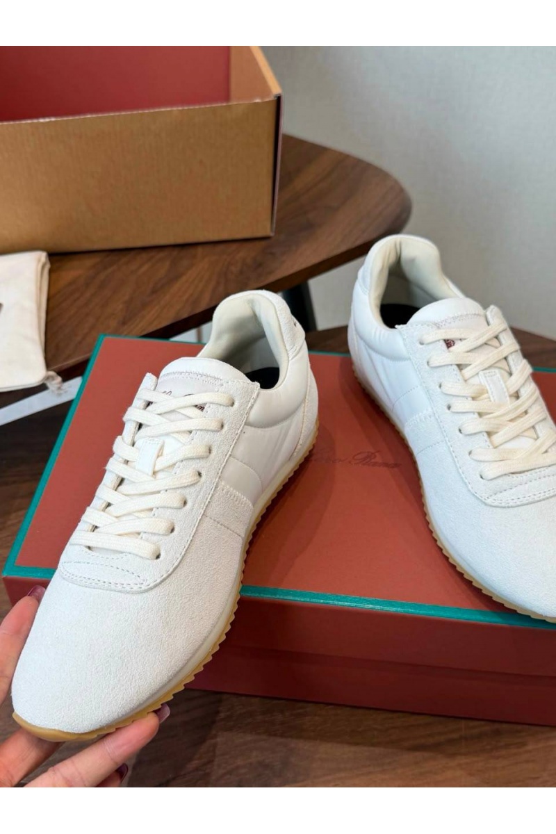 Loro Piana Женские замшевые кроссовки Fast Walk premium