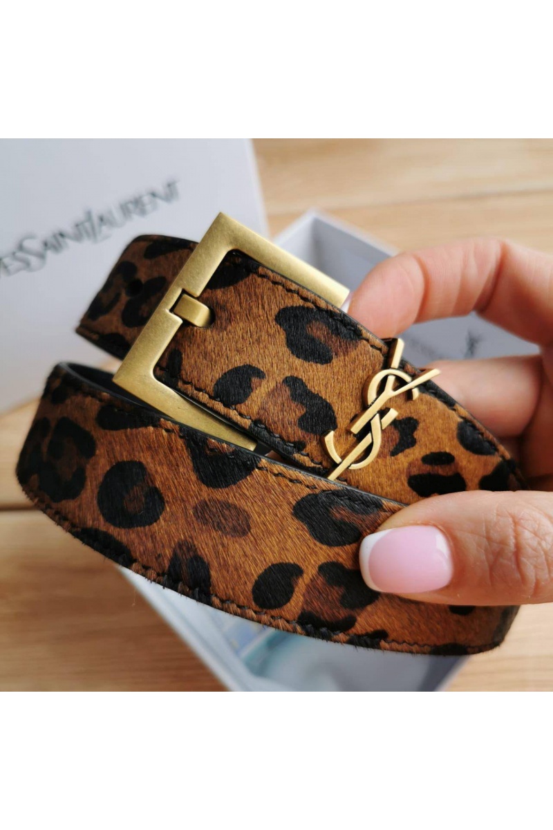 Yves Saint Laurent Кожаный ремень (ширина 3 см, длина 80 / 85 см)