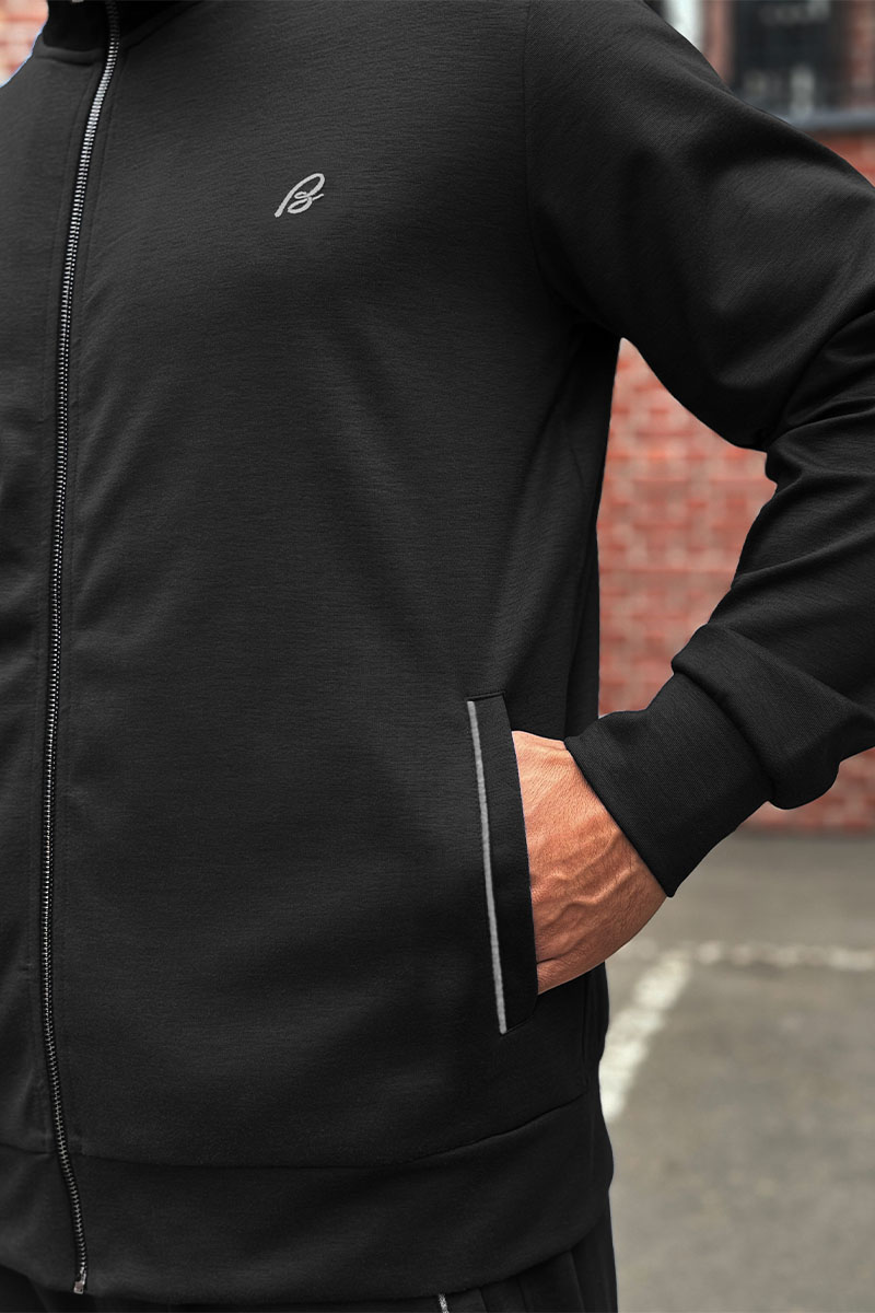 Brioni Чёрный спортивный костюм B-еmbroidery 