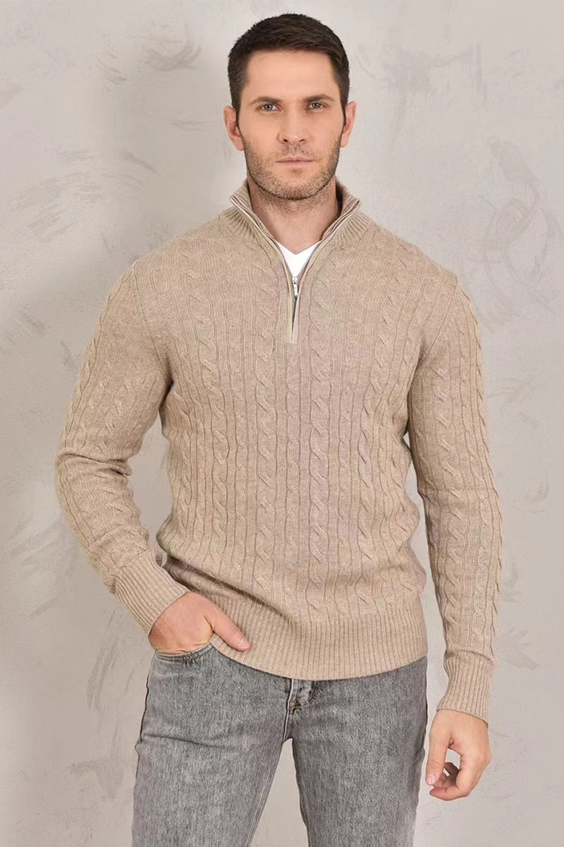 Loro Piana Кашемировый свитер Premium zip-neck - Beige
