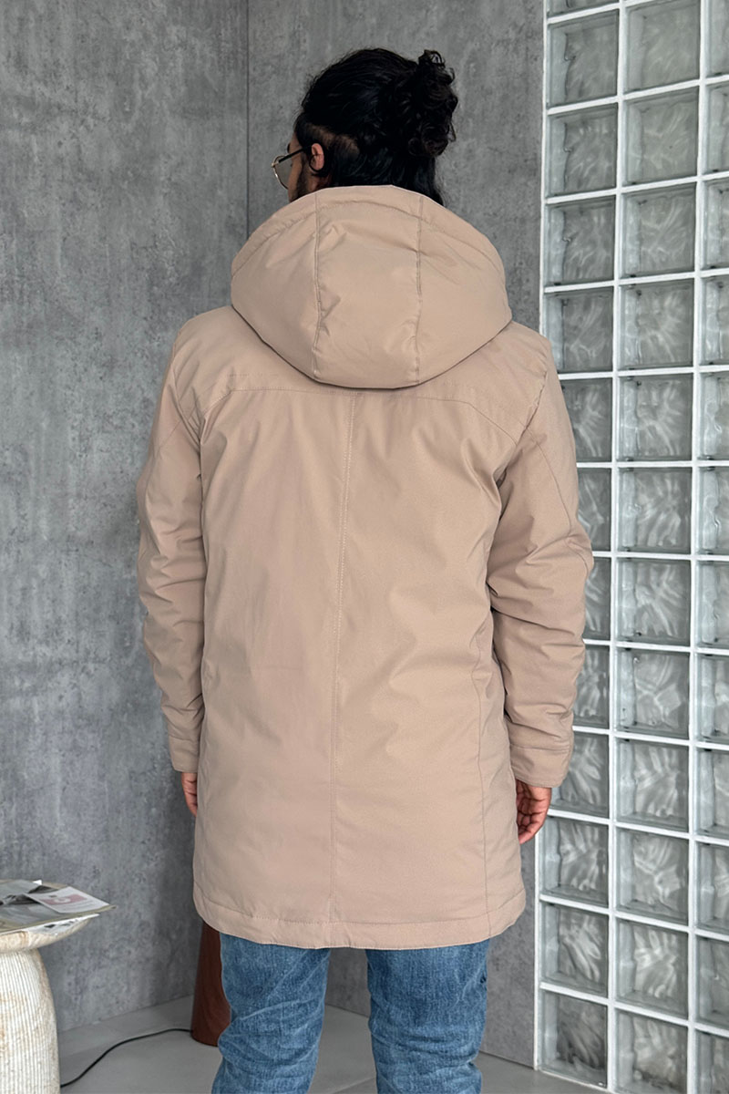 Loro Piana Мужская парка бежевого цвета