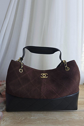 Женская комбинированная сумка 36x26 см