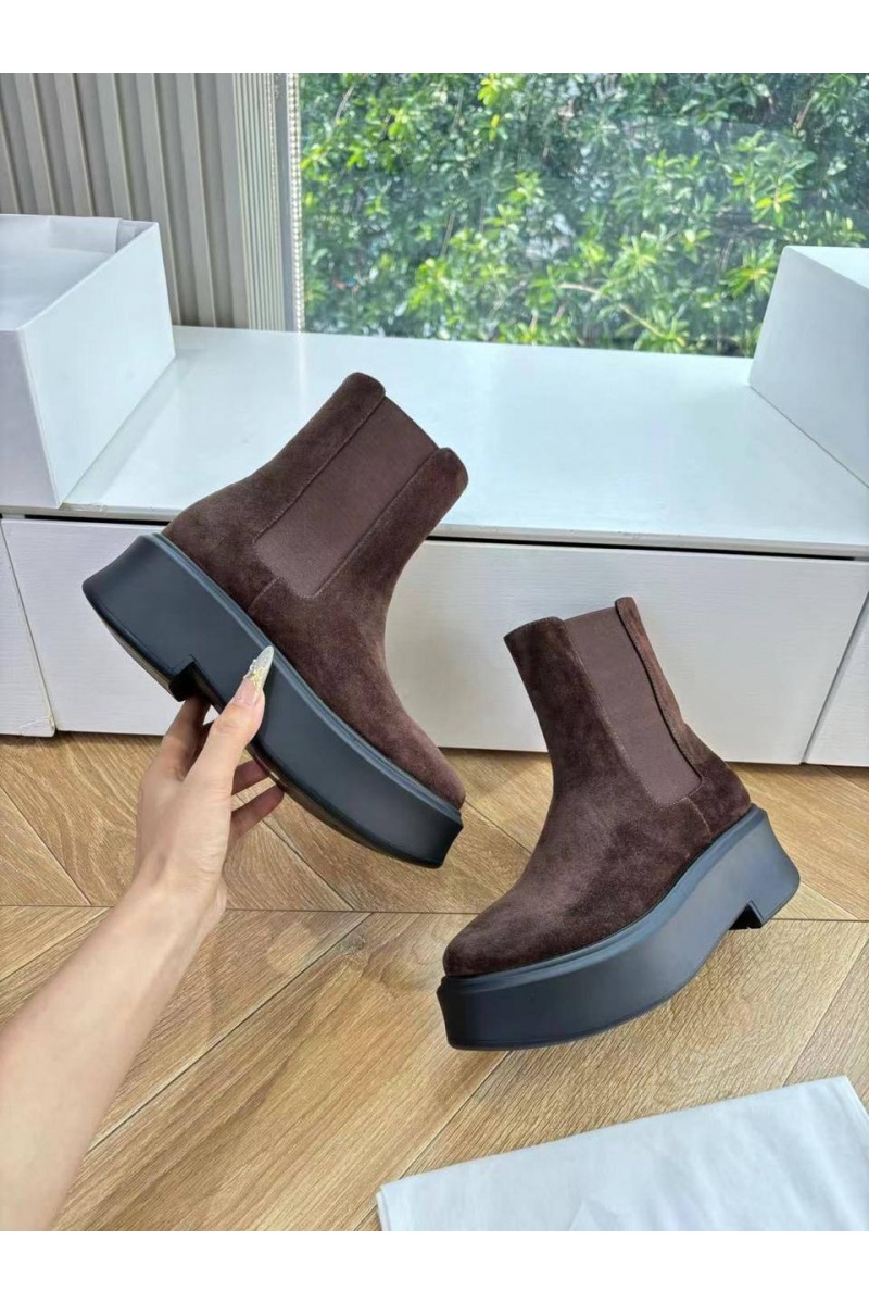 Designer Clothing Женские замшевые сапоги The Row premium - Brown