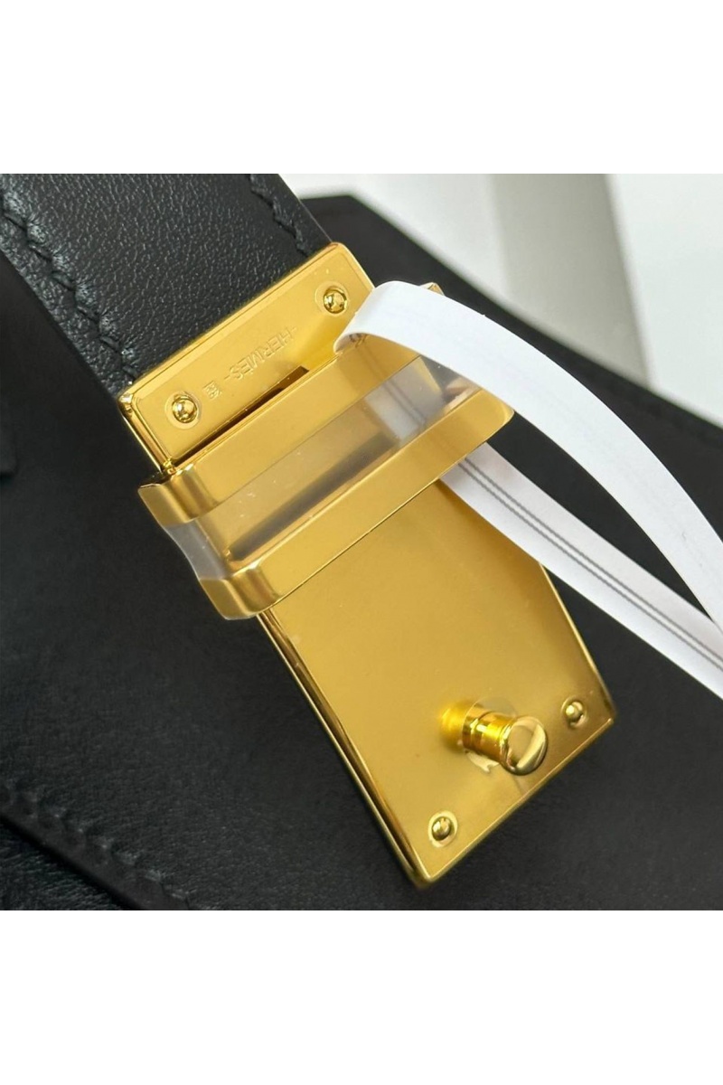 Hermes Кожаный ремень Elan Pocket 24x12 см - Black / Gold
