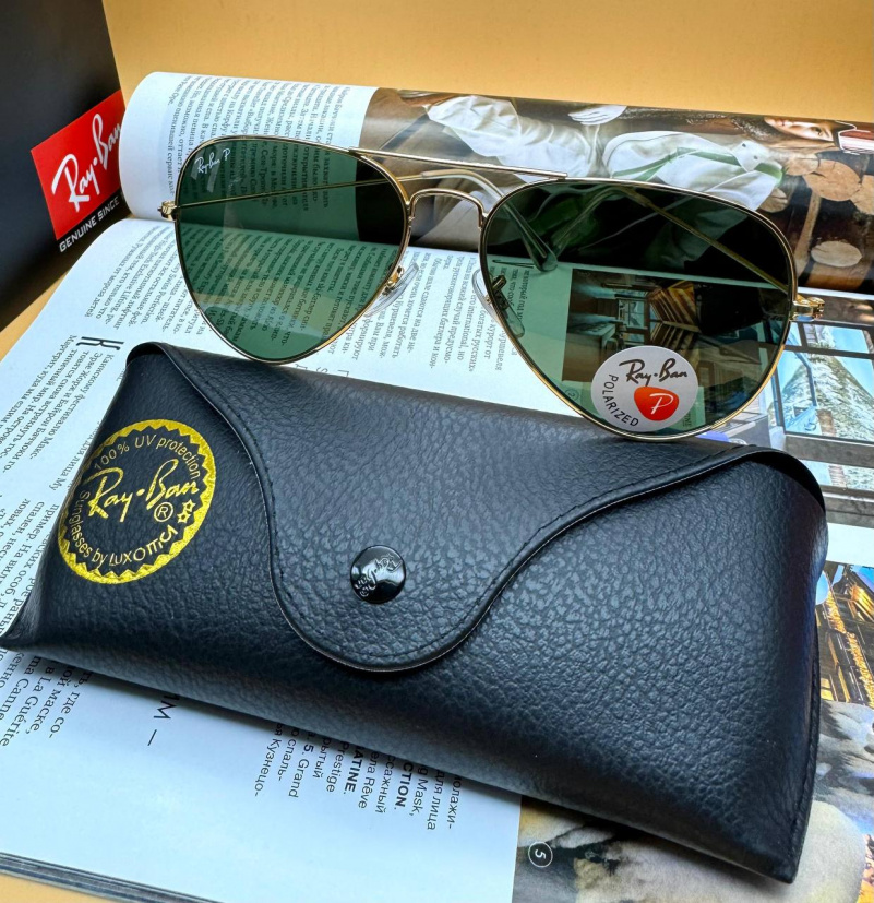 Ray Ban Солнцезащитные очки Aviator Large Metal