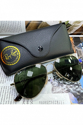 Солнцезащитные очки Aviator Large Metal - Green