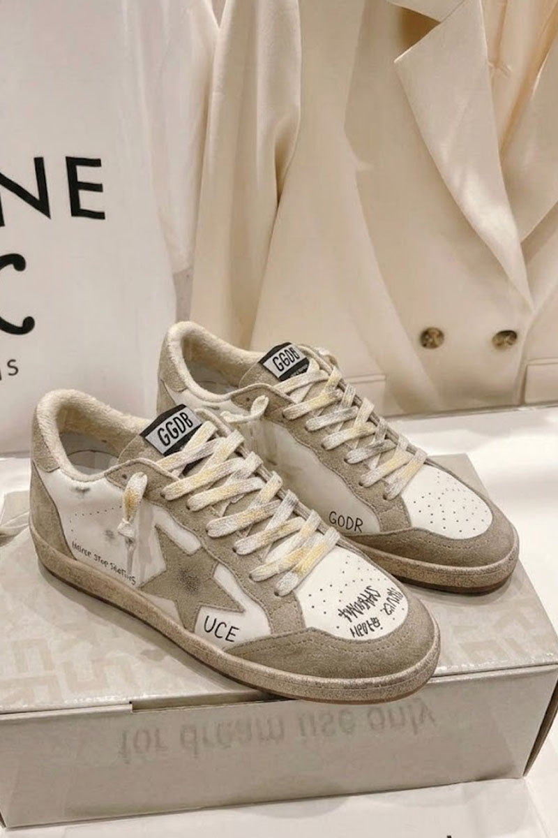 Designer Clothing Женские кожаные кроссовки Golden Goose Ball Star premium