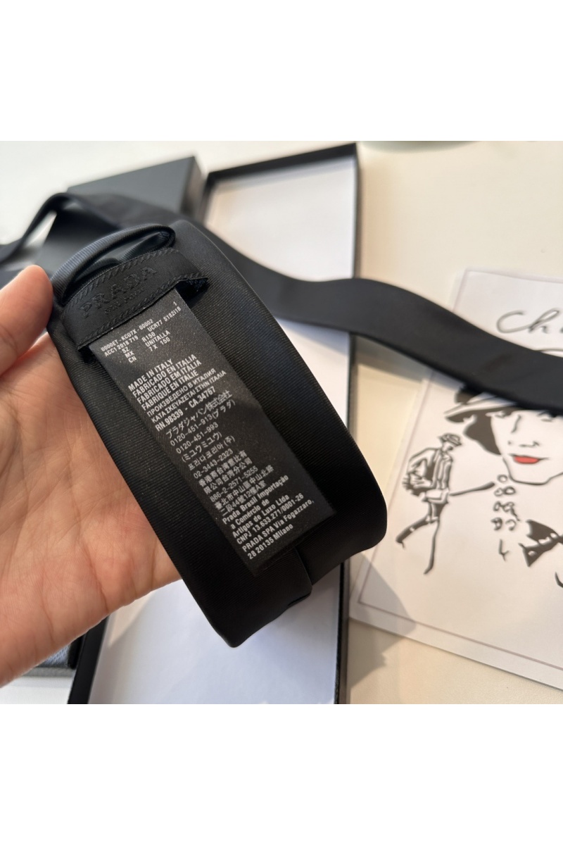 Prada Галстук premium 150x7 см - Black