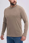 Мужской лонгслив бежевого цвета 