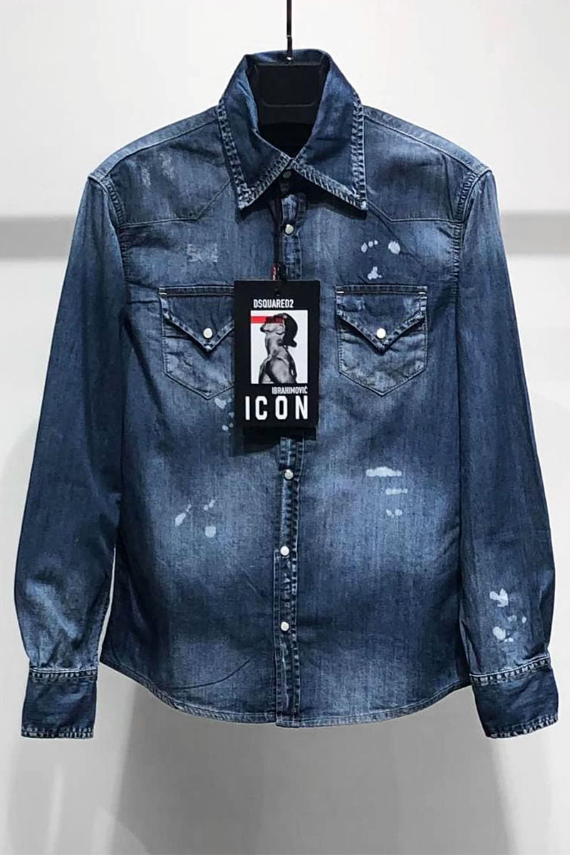 Dsquared2 Джинсовая рубашка Ibrahimovic "ICON"