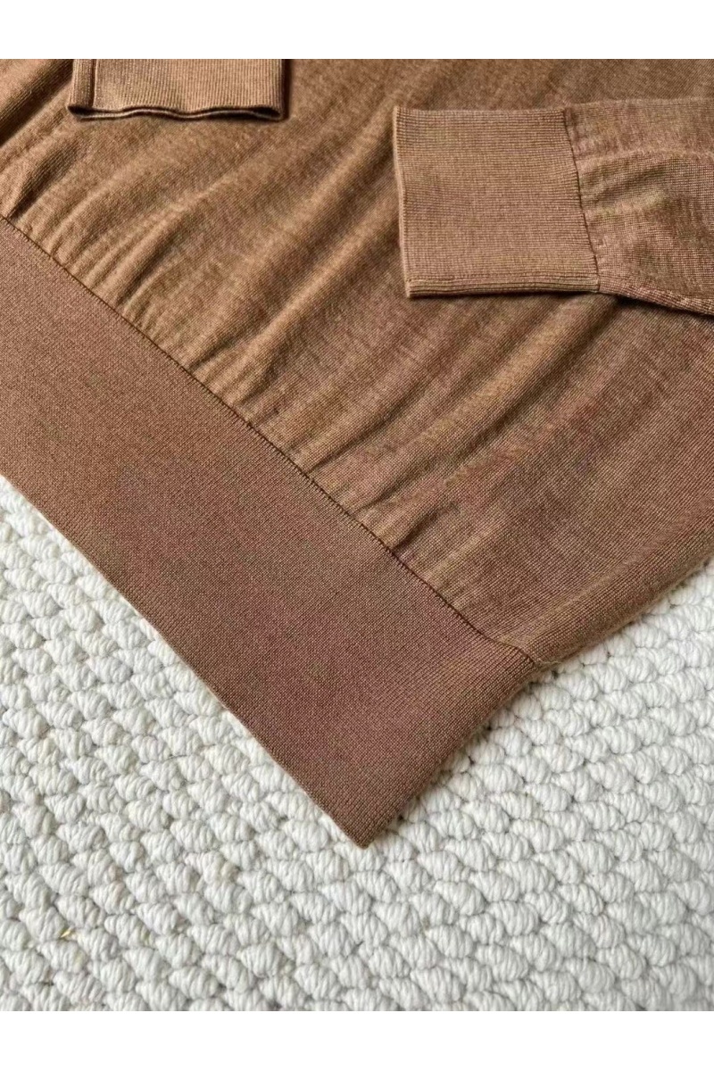 Loro Piana Поло с длинным рукавом Premium - Caramel