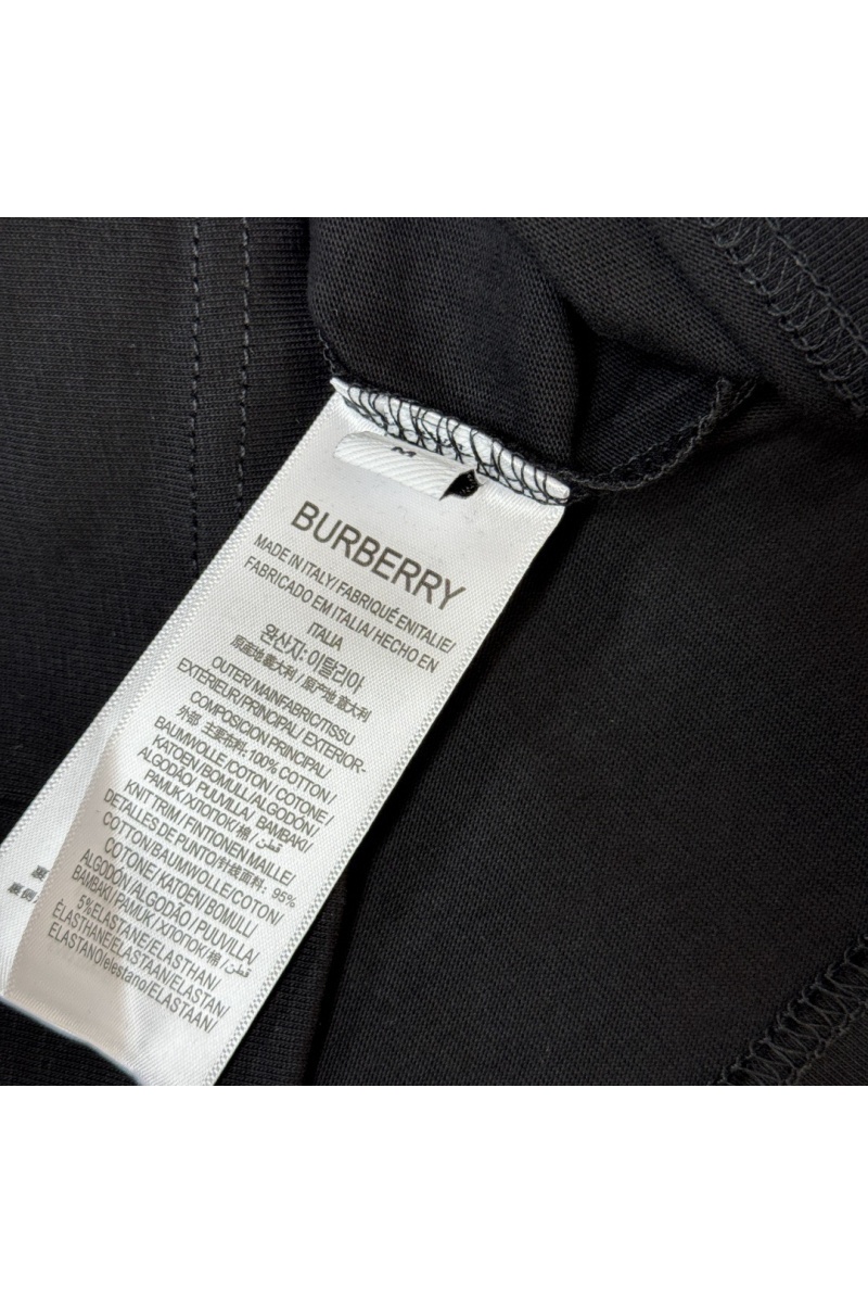 Burberry Мужская чёрная футболка premium 